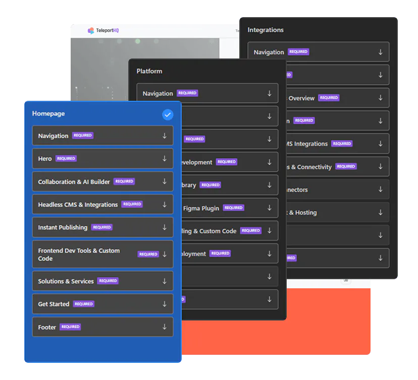 Create entire websites image